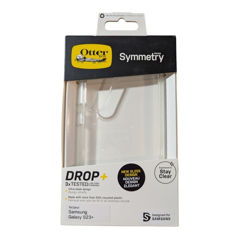Q3. Otterbox Symmetry Drop+ Case for Samsung Galaxy S23+‎ - Clear